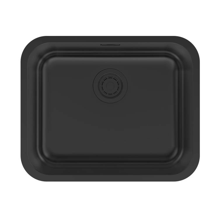 Мойка кухонная Paulmark Vello 53 Uni VE53-MBN Матовый Черный, 53.3x43.3