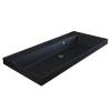 Раковина Uperwood Classic Quartz 293020634 черная матовая, уголь, 100x45