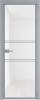 Межкомнатная дверь Profil Doors 2 AX цвет профиля Серебро, стекло безопасное 6 мм белый триплекс 700x2000