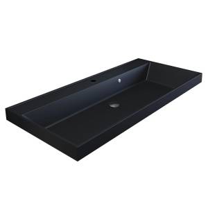 Раковина Uperwood Classic Quartz 293020634 черная матовая, уголь, 100x45