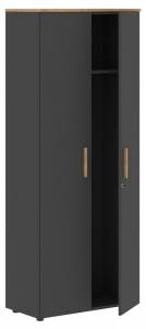 Шкаф платяной Skyland Forta 00-07090367 Черный графит/Дуб Гамильтон