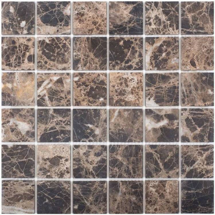 Мозаика Starmosaic Wild Stone Jmst071 Dark Emperador Matt 48x48