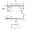 Акриловая ванна Am.Pm X-Joy W94A-170-070W-A 170x70, без каркаса фото 12