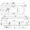 Стальная ванна Bette Form 150x70 фото 4