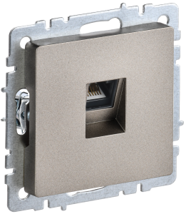 Розетка компьютерная RJ45 IEK Brite BR-K10-2-K37 шампань