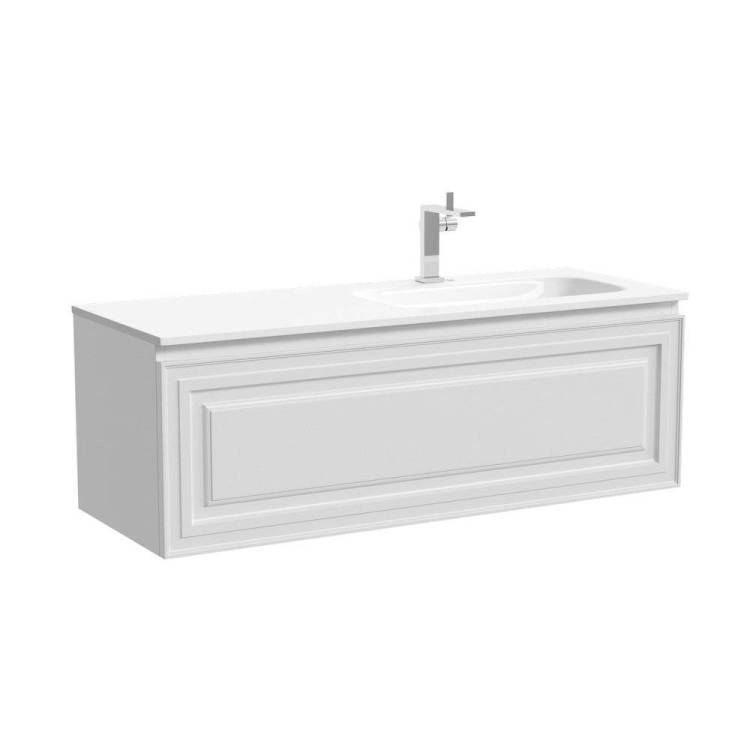 Тумба с раковиной Sancos Very правая, Bianco, 120x42.6