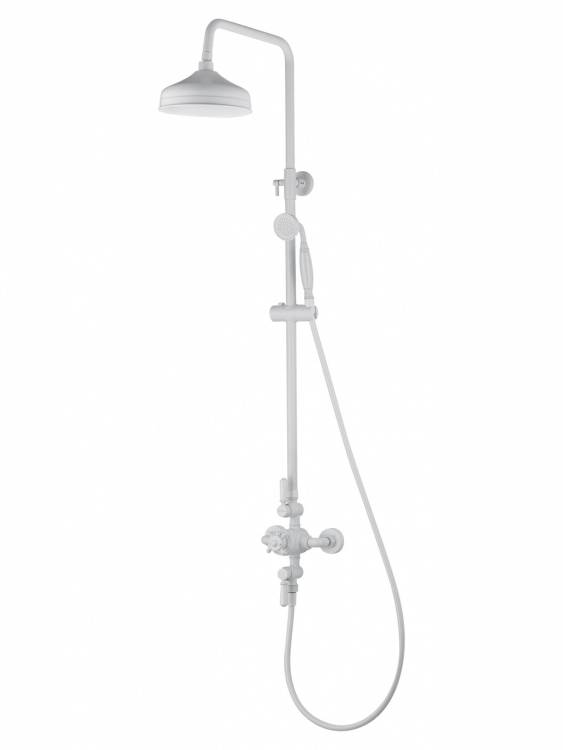 Душевая стойка Wonzon & Woghand WW-B3041-MW с термостатом, белый