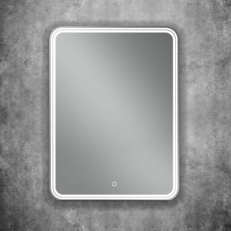 Зеркало-шкаф Art&Max Verona AM-Ver-600-800-2D-R-DS-F с подсветкой, Белое, 80x60