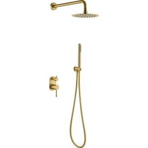 Душевой комплект Boheme Uno 464-MG Matt Gold, с внутренней частью