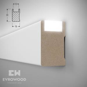Рейка Evrowood R010 LED 200x1.8x3