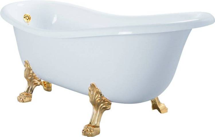 Ванна из искусственного камня Migliore Milady 26240 185x82 белая, золото
