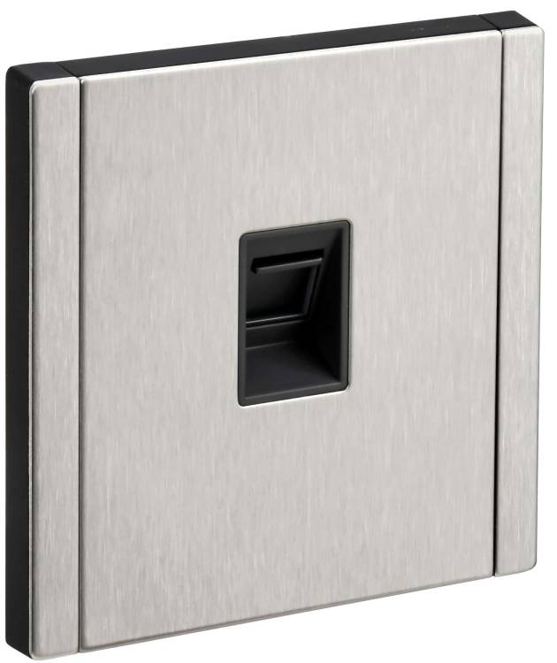 Розетка компьютерная RJ45 IEK Forte&Piano FP-K10-2-M-K50 никель