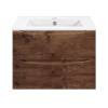 Тумба под раковину Vincea Mia Slim VMC-2MC700S1RW 700 подвесная, 2 выкатных ящика soft close, R.Wood