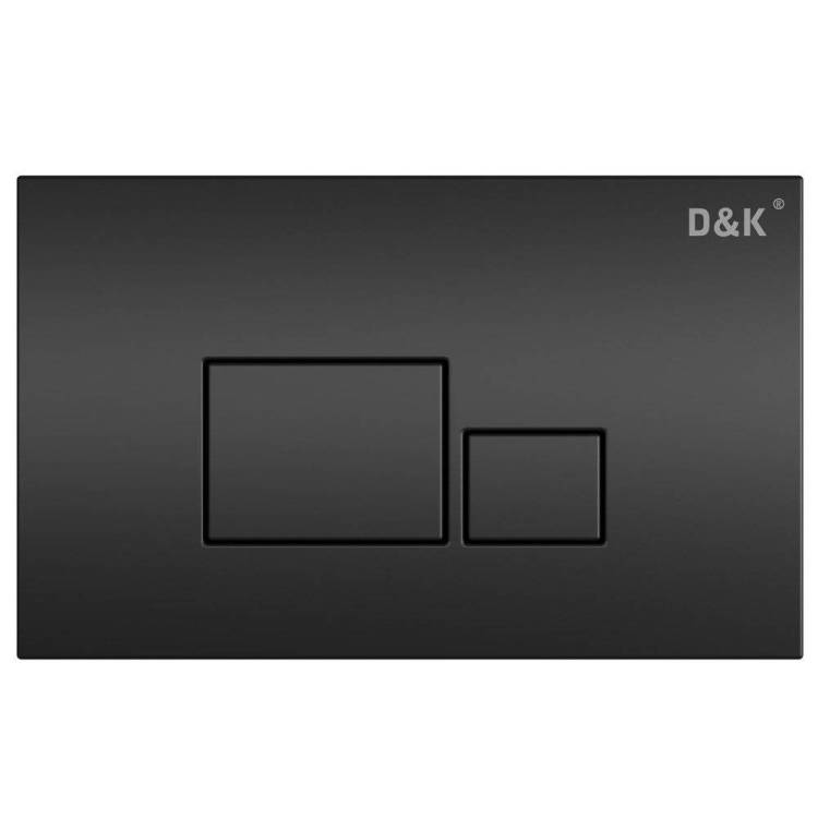 Клавиша смыва D&K Quadro DB1519025 универсальная черный