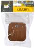 Выключатель 2-клавишный IEK Glory EVH21-K24-10 дуб фото 6