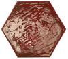 Керамогранит Prissmacer Rain Bordeaux Hex 19.8x22.8x1 фото 4