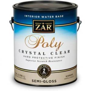 Полиуретановый лак ZAR Poly Crystal Clear Interior Water Base полуглянцевый 0.946 л