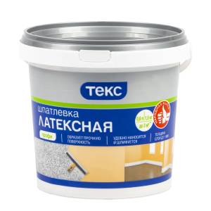 Латексная шпатлевка для внутренних работ Текс Профи 1.5 кг