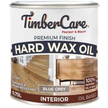 Защитное масло с твердым воском TimberCare Hard Wax Oil Серый холодный/Blue gray 0.75 л