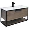 Тумба с раковиной Comforty Бонн 90 00-00003466 дуб темный