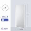 Душевая дверь в нишу Parly DE80F 80x185, профиль белый, стекло матовое