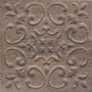 Вставка Kerama Marazzi Браш Вуд STG/C481/SG1550 коричневый тёмный 9.9x9.9