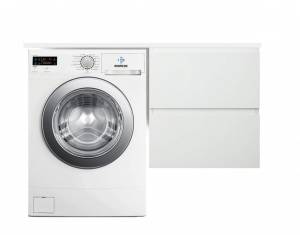 Тумба с раковиной Эстет Dallas Luxe ФР-00009672 подвесной, правосторонний, 2 ящика, 60.7x40.8