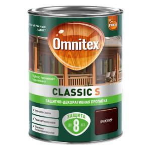Пропитка декоративная для защиты древесины Omnitex Classic S палисандр 0.9 л