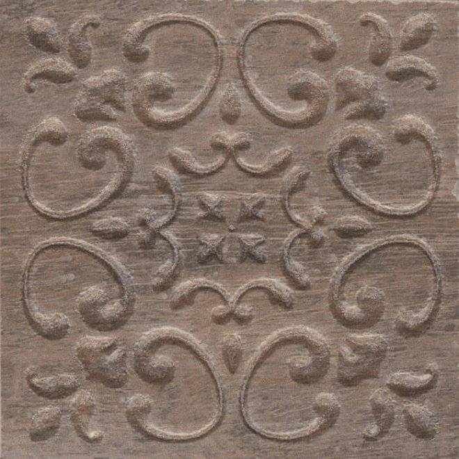 Вставка Kerama Marazzi Браш Вуд STG/C481/SG1550 коричневый тёмный 9.9x9.9