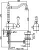 Смеситель для раковины Cezares Margot MARGOT-LSM2-02-Bi фото 2