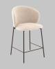 Стул полубарный Stool Group Блейз LV-109-S112-P-8019 капучино, каркас серо-коричневый, букле фото 2