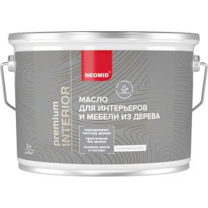Масло для интерьеров и мебели из дерева Neomid Interior орех 2 л