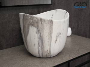 Раковина Gid Creativo Mnc9303 54479 матовая, под камень, 36x36x32