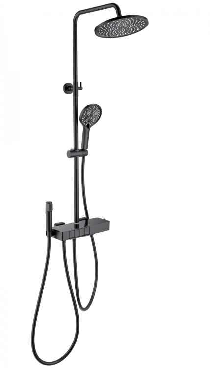 Душевая стойка Wonzon & Woghand WW-B3580-MB с термостатом, белый