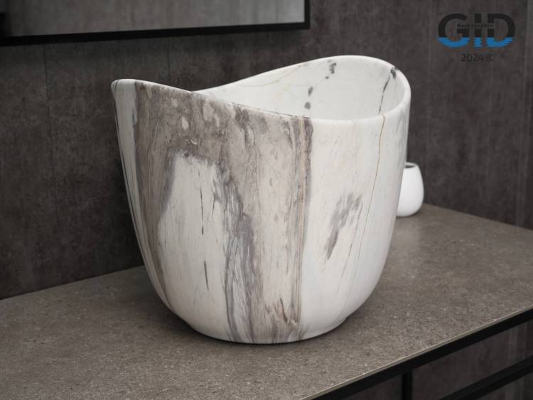 Раковина Gid Creativo Mnc9303 54479 матовая, под камень, 36x36x32