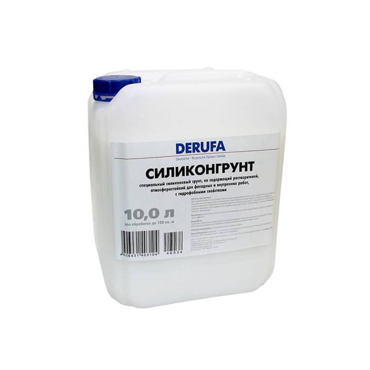 Силиконовый грунт с водоотталкивающим эффектом Derufa Силиконгрунт 10 л