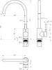 Комплект Paulmark Gerberg PM214444-BS брашированная нерж. сталь + Смеситель Paulmark Holstein Ho212063-NI для кухонной мойки, никель фото 5