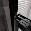 Душевая дверь в нишу Veconi Premium Trento PTD30-B-120-01-C4 профиль черный матовый, стекло прозрачное, 120x200 фото 4