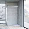 Душевой уголок Vincea Slim Soft VSR-1SS8014CL 1400x800, профиль хром, стекло прозрачное