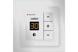 Терморегулятор Caleo 720 КА000001338 Silver с адаптерами, встраиваемый цифровой, 2 кВт
