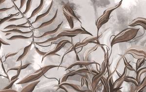 3D Фотообои Artegrafico «Переплетающиеся ветви в тёплых тонах» AVG-002 песок