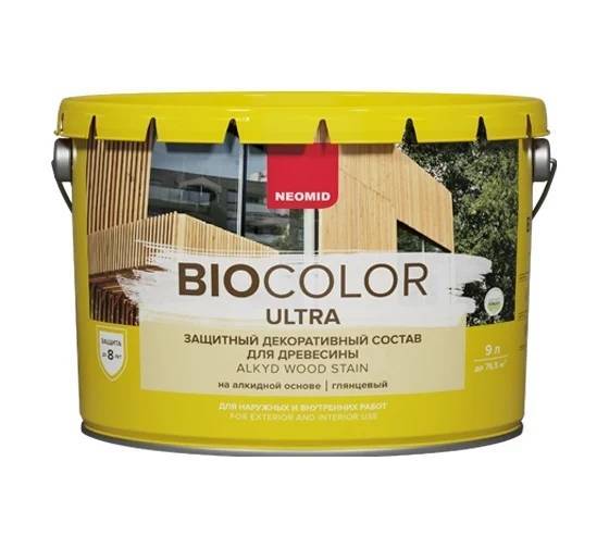 NEOMID BIO COLOR ULTRA защитно декоративный состав на алкидной основе, дуб (9л)