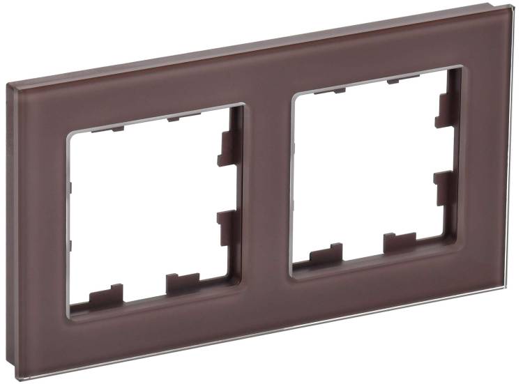Рамка 2-постовая IEK Brite BR-M22-G-K45 темная бронза