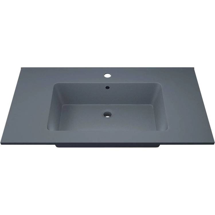 Раковина Uperwood Parma Quartz 291003010 серая матовая, бетон, 86x47.5