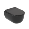 Унитаз подвесной Ceramica Nova Modena CN6063MB безободковый, сиденье микролифт, черный матовый