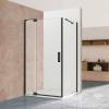 Душевой уголок Vincea Extra VSR-1E901090CLB профиль черный, стекло прозрачное, 900/1000x900