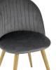 Набор из 4 стульев Stool Group Лион Страйпс DC-69030G HLR-21 X4 серый фото 7