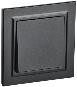 Выключатель 1-клавишный IEK Brite BR-V10-0-10-K02-F черный