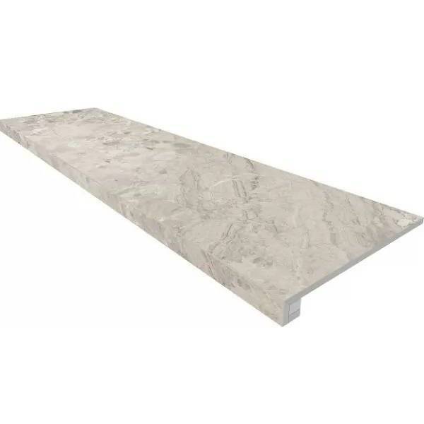 Ступень Ametis by Estima Oceanmist 69390 Set/Steptrade/OM01_NS/33x120/Riser/OM01_NS/14,5x120 неполированный 33x120 + Подступенок 14.5x120