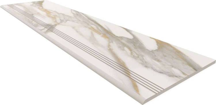 Ступень Estima Miramare 70588 Steptrade/RM01_NS/30x120x10 White неполированный с насечками 30x120